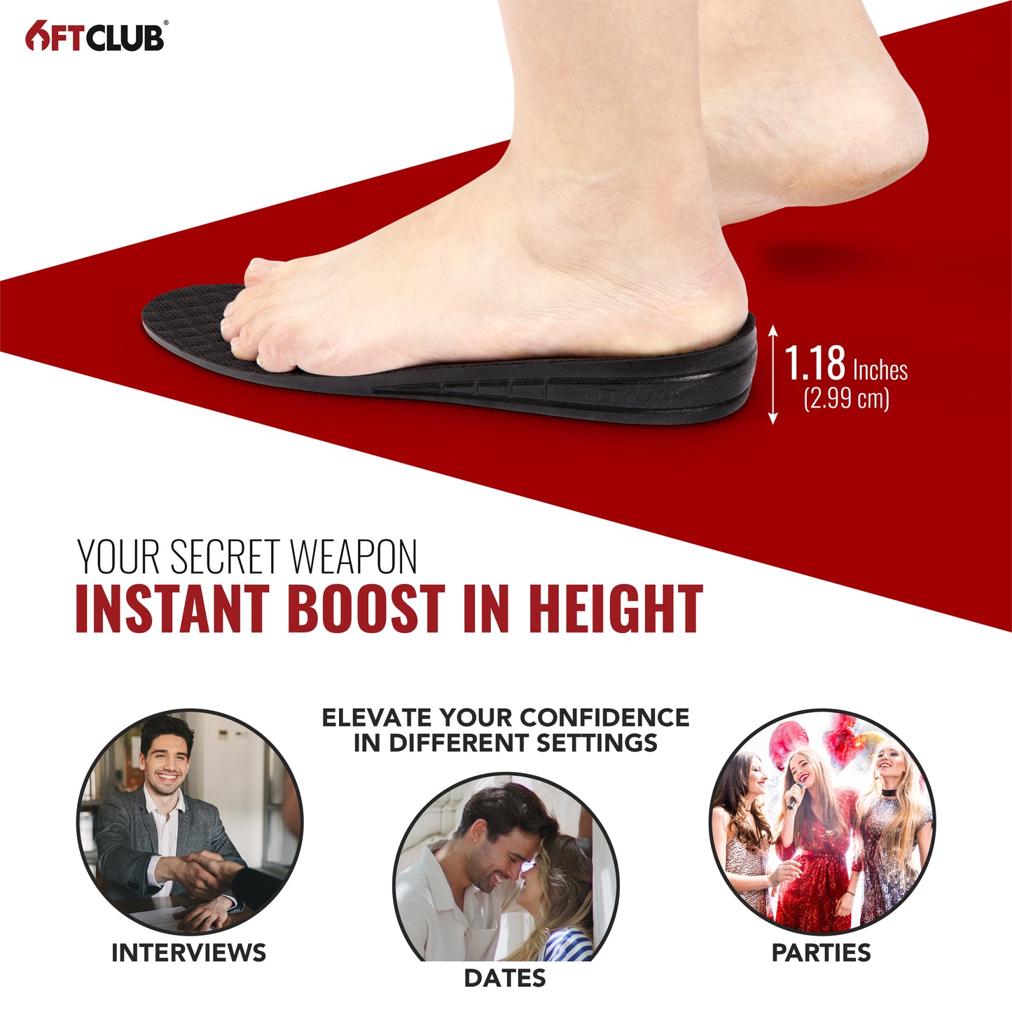 6FT Boost Height Insoles