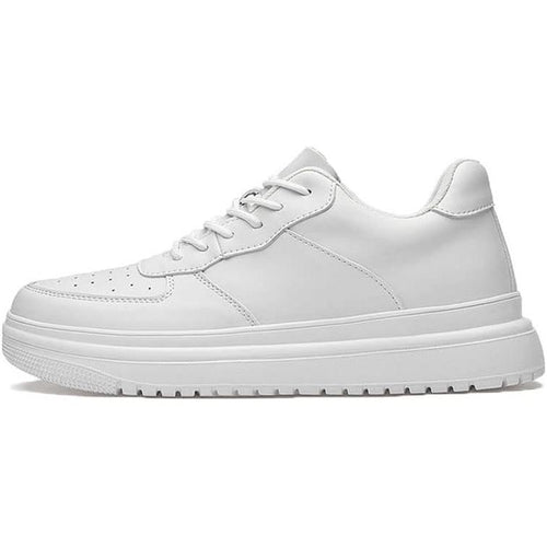 6FT Club White Sneakers Men's Elevator Oxford Shoes Chunky Heel Lift Insole